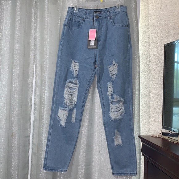 Petite Mid Wash Ripped Jeans - Picture 5 of 5